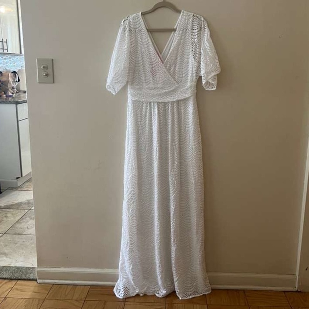 Lilly Pulitzer White Parigi Lace Maxi Dress
